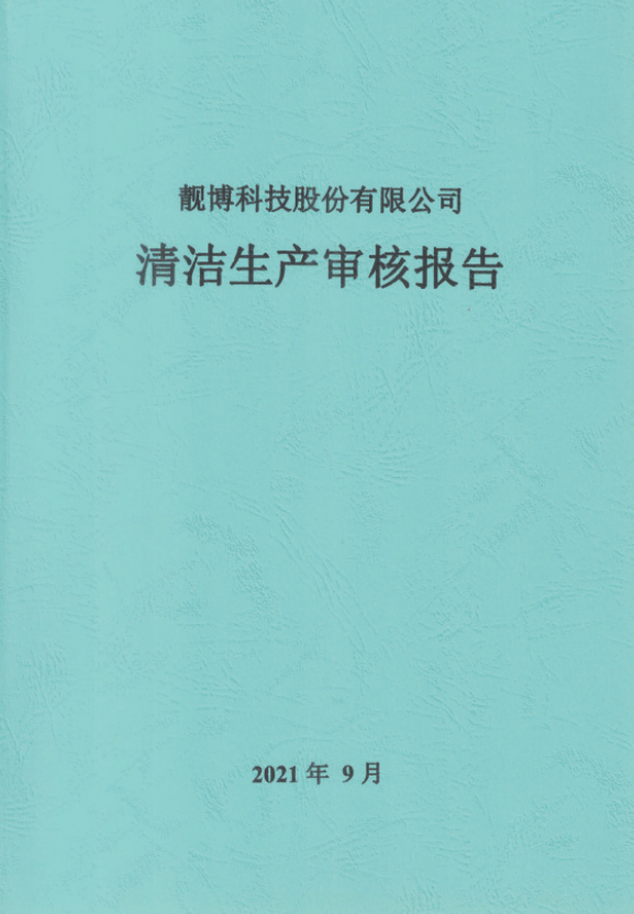 扬州清洁生产审核报告
